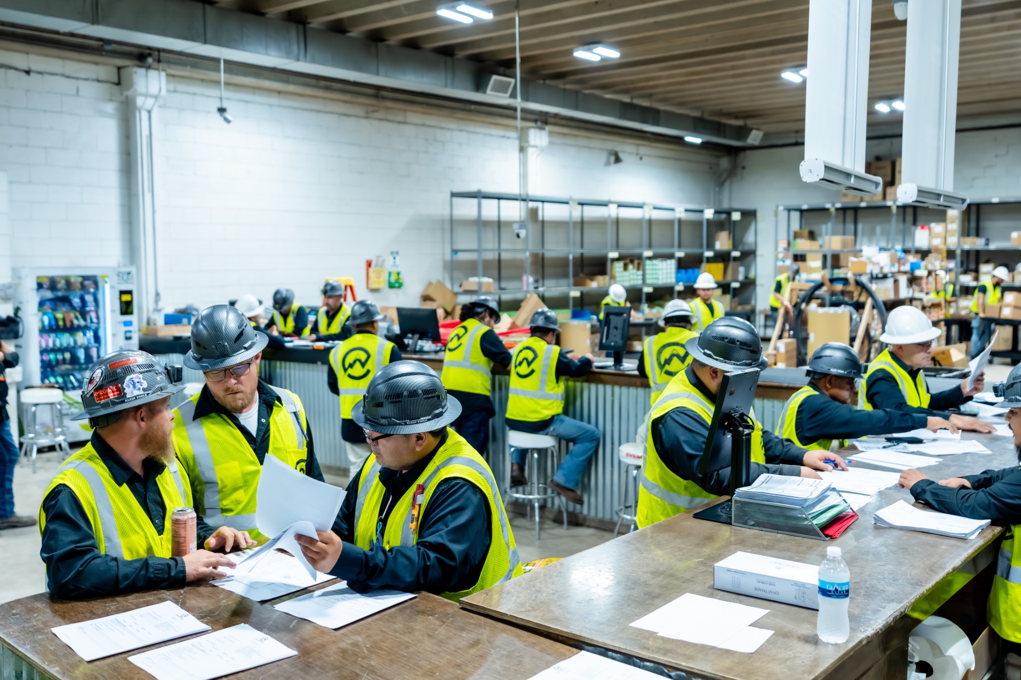 Crest operations team working inside the facility